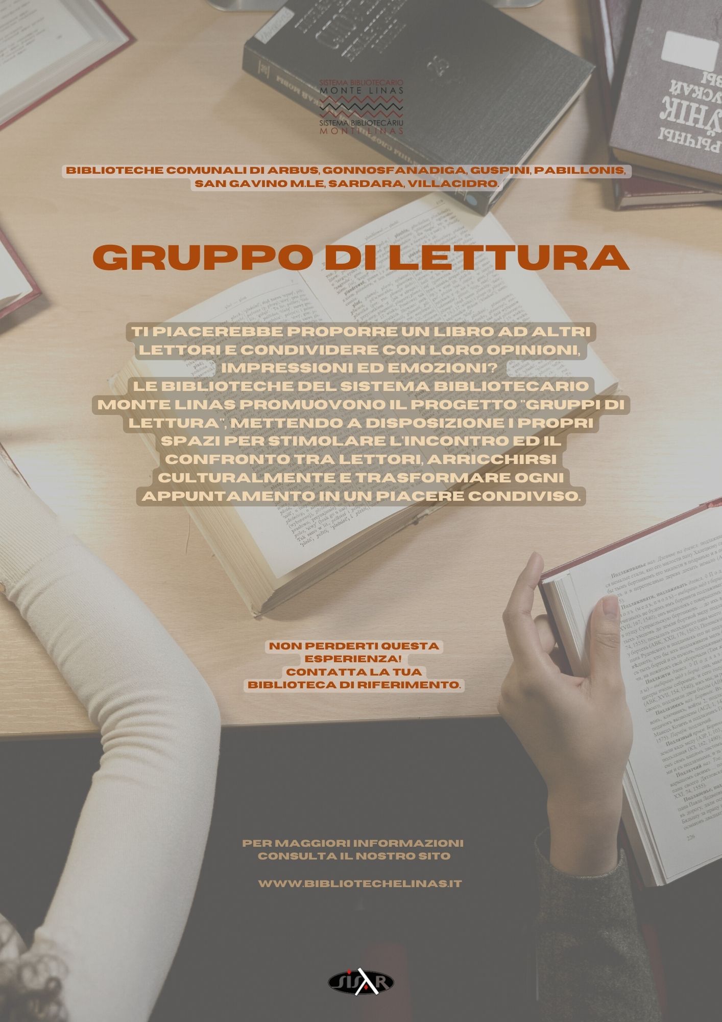 Progetto "Gruppo Di Lettura" - Sistema Interbibliotecario Del Monte Linas